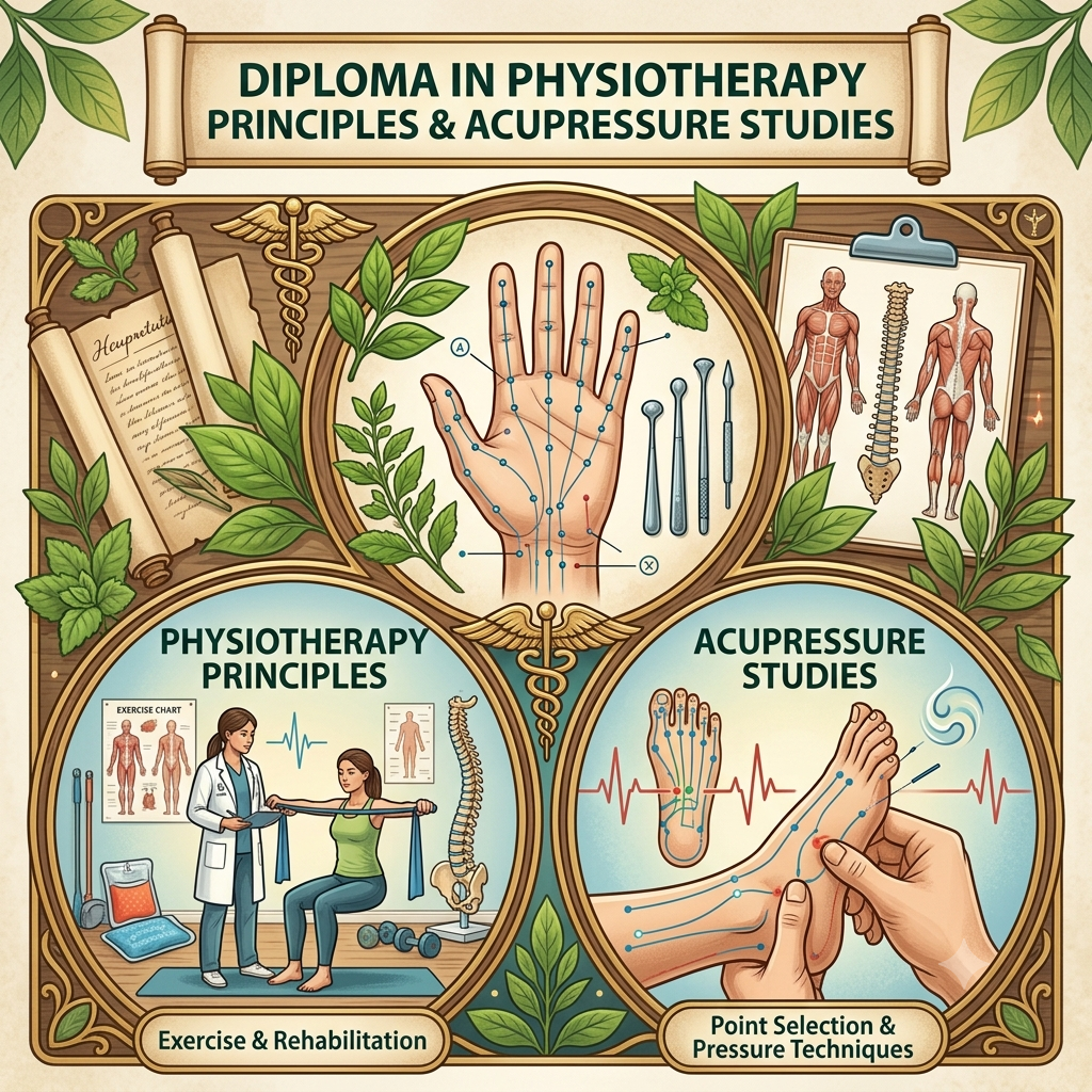 Diploma in Physiotherapy Principles and Acupressure Studies